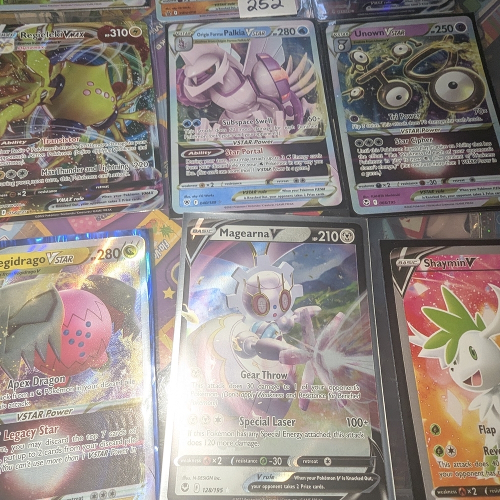 Pokemon Magearna V Holo Card - Silver & Pink Accent 9 card set - Picture 1 of 1